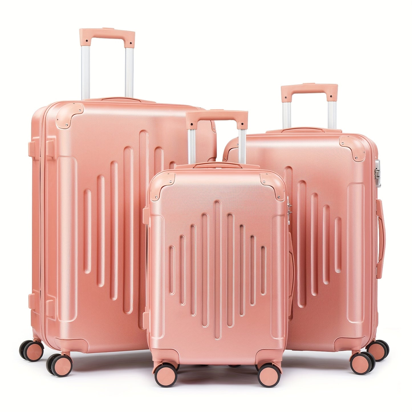 Butter Yellow Lightweight Suitcase Set, Juego Maletas Ligeras Amarillo Mantequilla