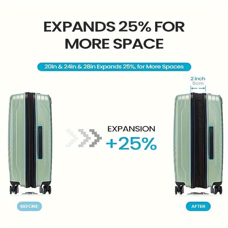Befound Expandable Suitcase Set, Juego Maletas Expandibles Befound