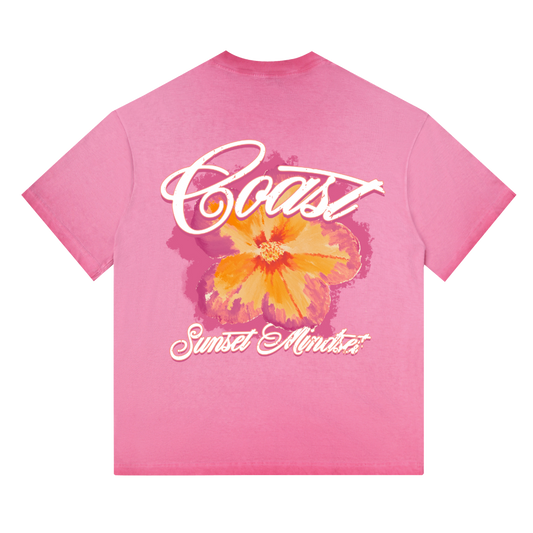 Pink Sunset Bloom T-shirt