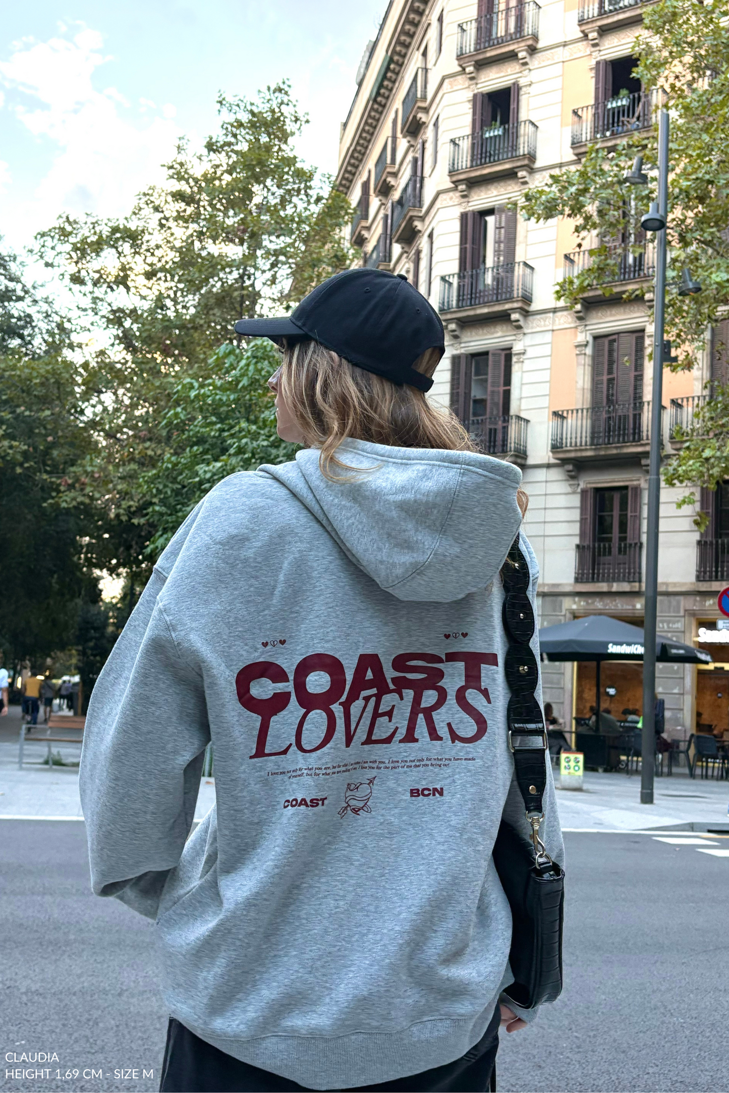 Gray Coast Lovers Hoodie