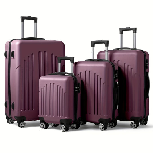 Purple Orchid Suitcase Set, Juego Maletas Orquídea Púrpura