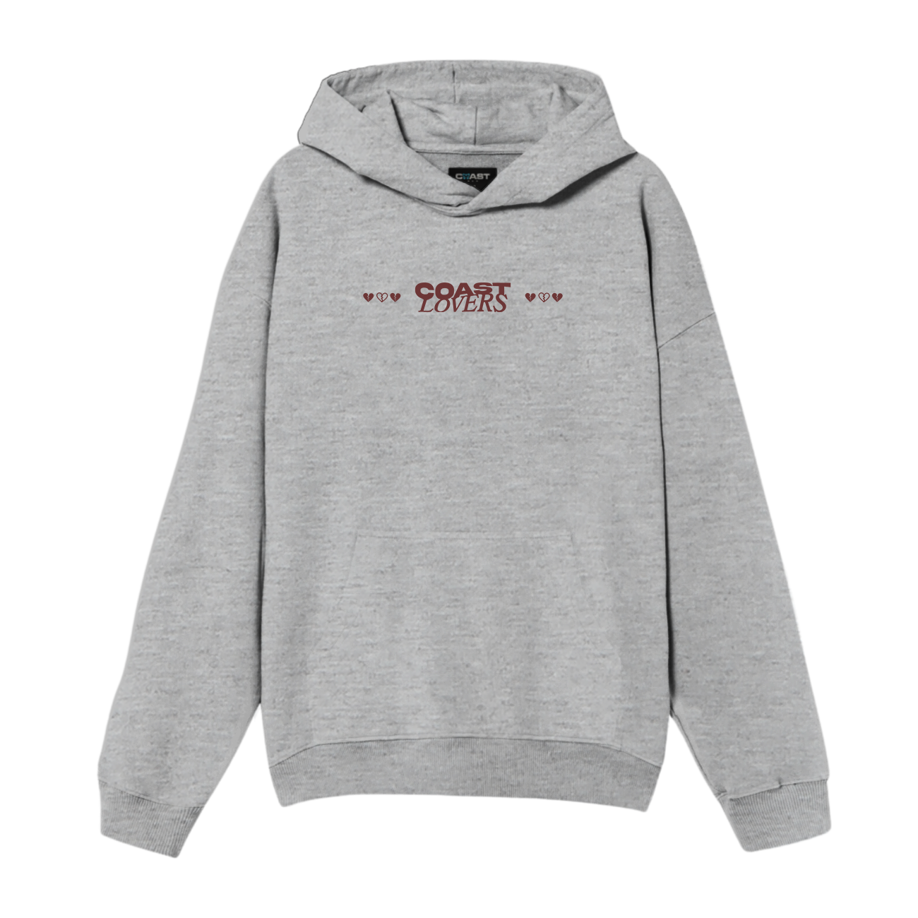 Gray Coast Lovers Hoodie