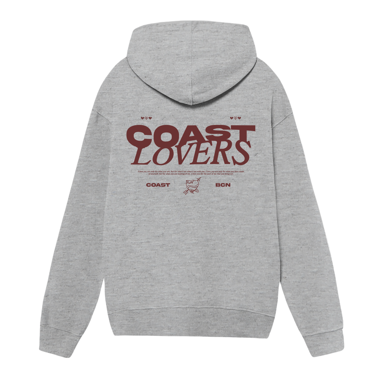 Gray Coast Lovers Hoodie
