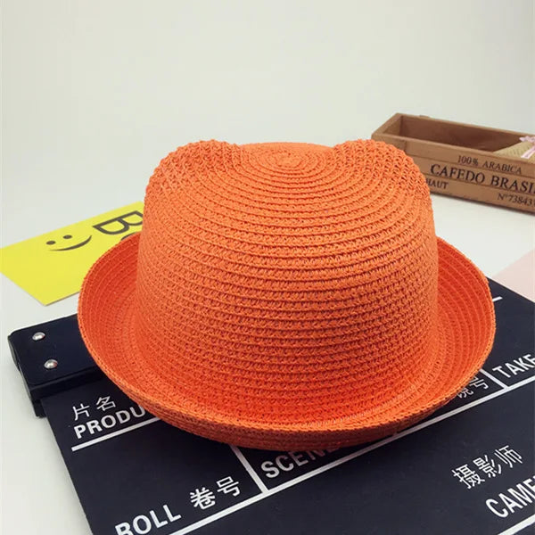 Kids Panama Hat Sombrero Niños Orejas