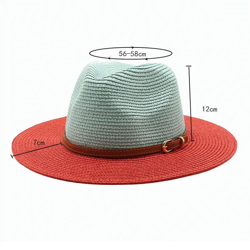 Stylish Gradient Straw Hat Sombrero Degradado