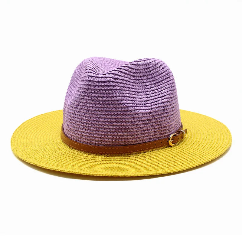 Stylish Gradient Straw Hat Sombrero Degradado
