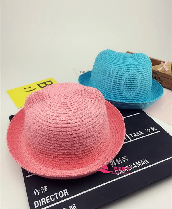 Kids Panama Hat Sombrero Niños Orejas
