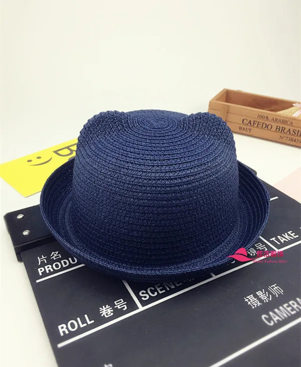 Kids Panama Hat Sombrero Niños Orejas
