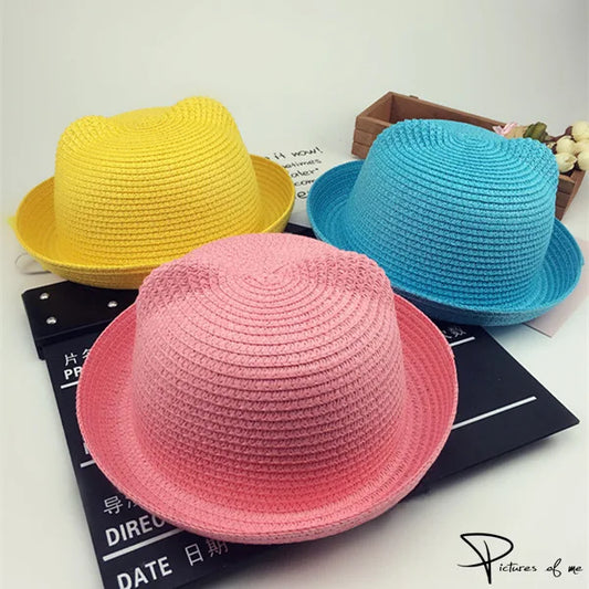 Kids Panama Hat Sombrero Niños Orejas