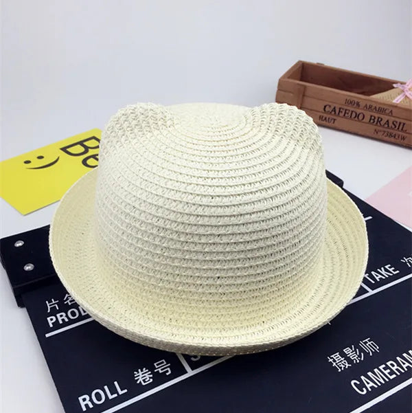 Kids Panama Hat Sombrero Niños Orejas