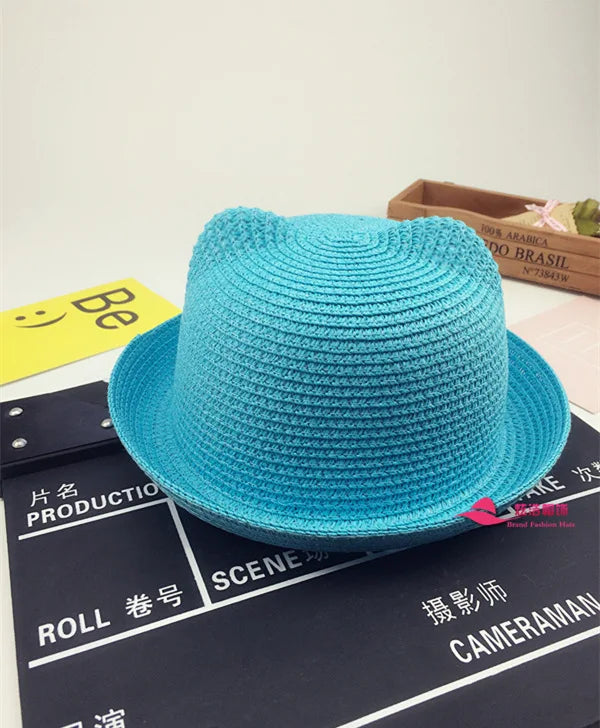 Kids Panama Hat Sombrero Niños Orejas