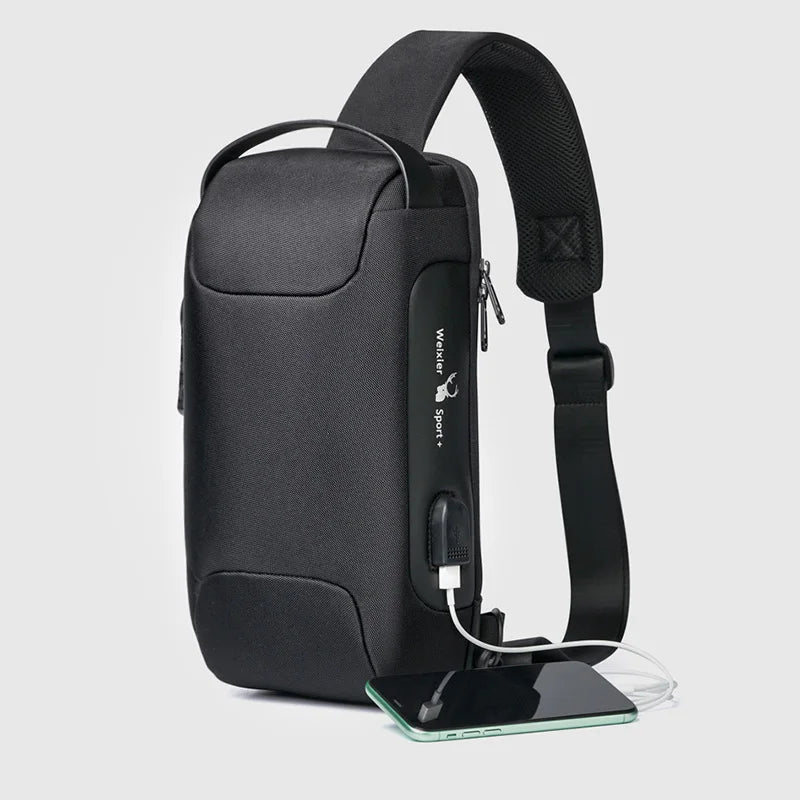 Executive Crossbody Sling Backpack USB