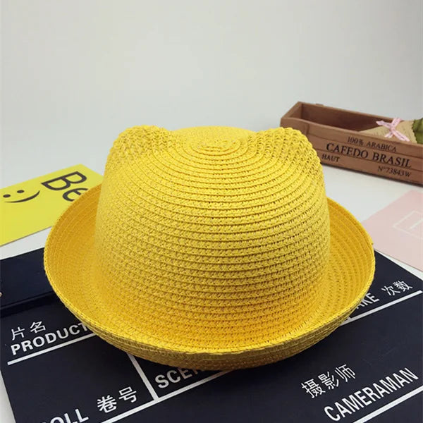 Kids Panama Hat Sombrero Niños Orejas