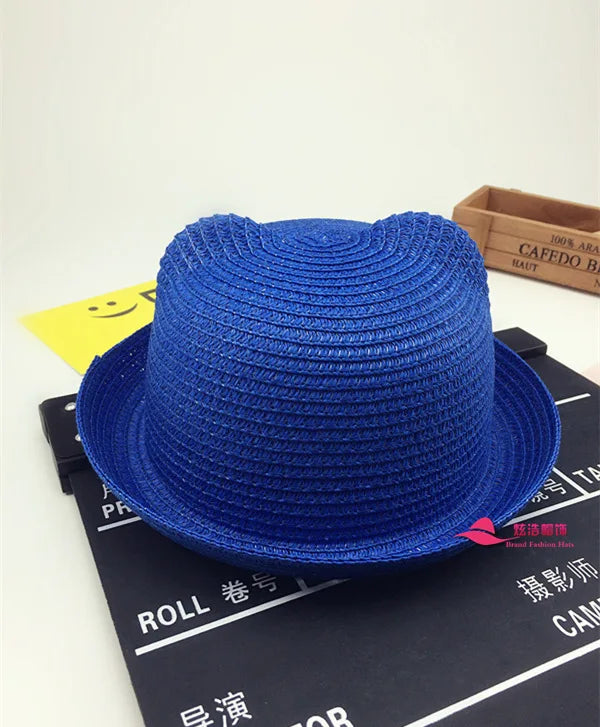 Kids Panama Hat Sombrero Niños Orejas