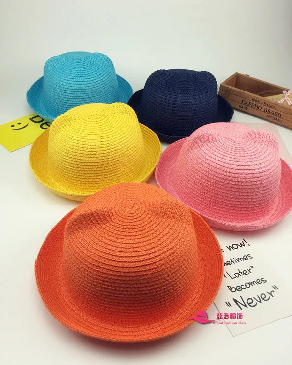 Kids Panama Hat Sombrero Niños Orejas