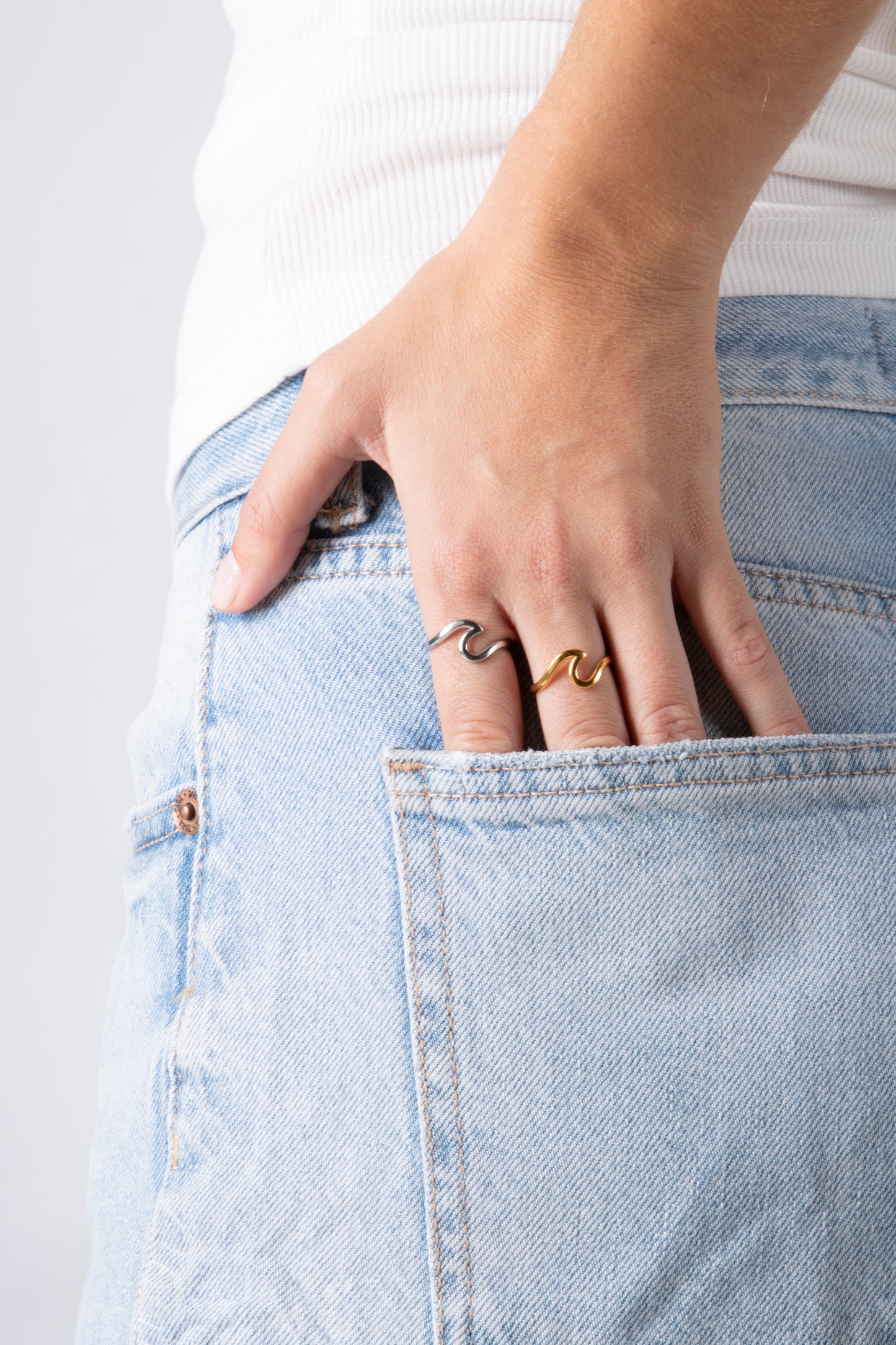 Gold Wave Ring