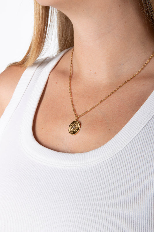 Gold Mandala Necklace
