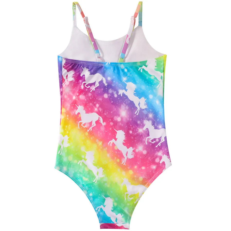 Adorable Girls Mermaid One-Piece Swimsuit