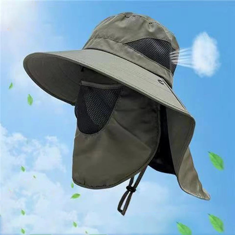 Professional Quick-Dry Fishing Hat Face Cover