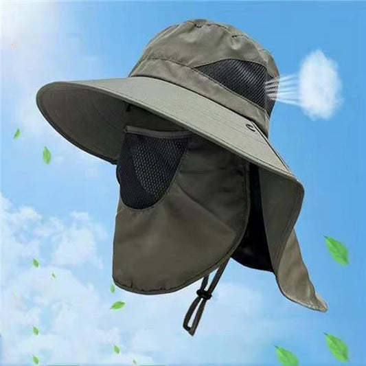 Professional Quick-Dry Fishing Hat Face Cover