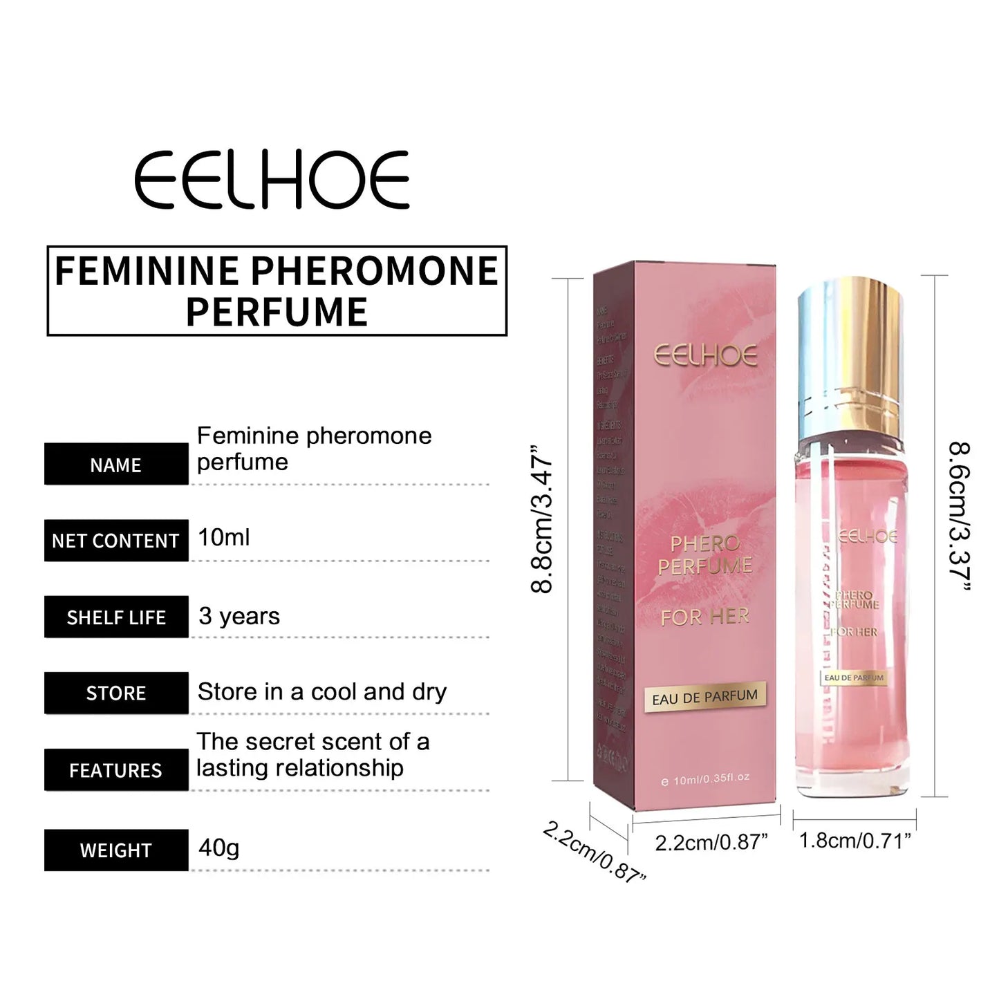 EELHOE Floral Pheromone Perfume, Perfume Feromonas Florales EELHOE