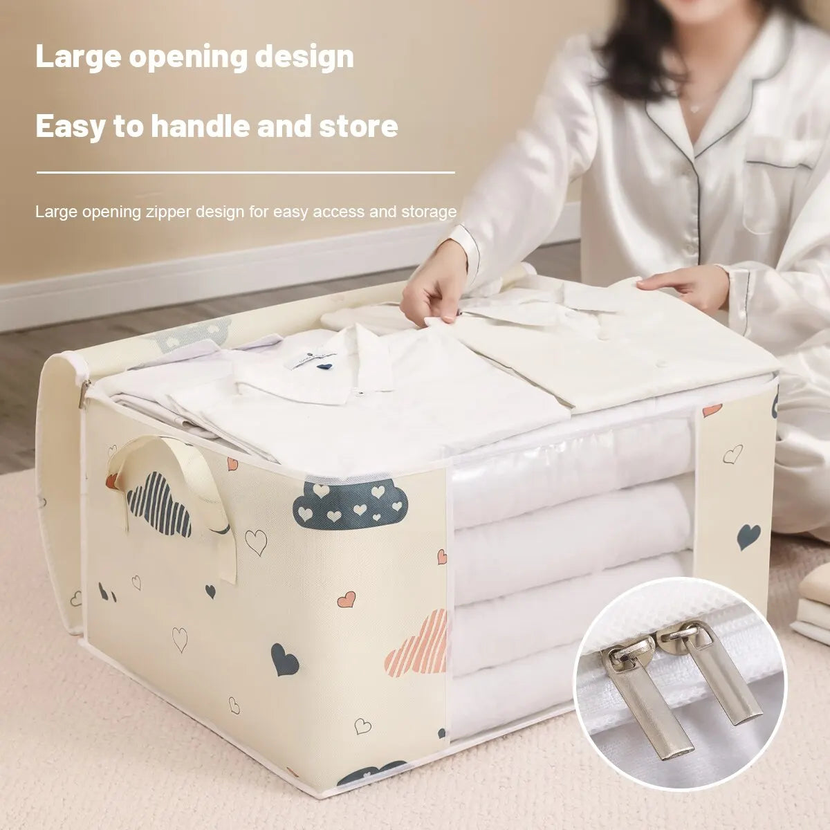 Foldable Storage Bag – Bedding Organizer