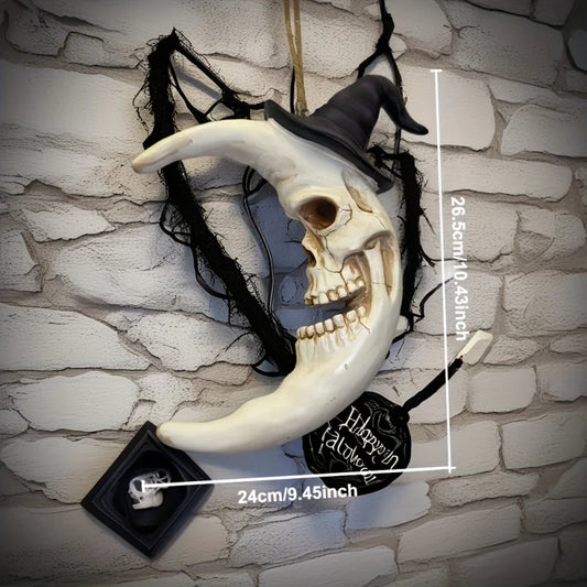 Halloween Skull Witch Hat Moon Collectible