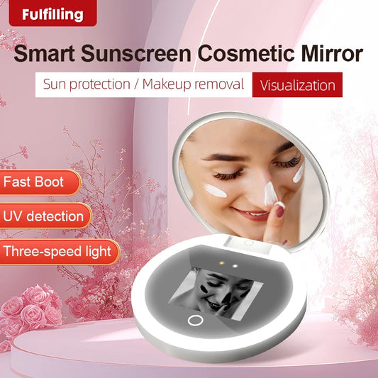 Revolutionary Smart UV Sunscreen Detection Mirror