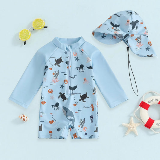 UV Protection Kids Swimsuit Set