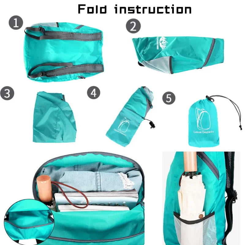 Ultralight Foldable Travel Backpack Waterproof