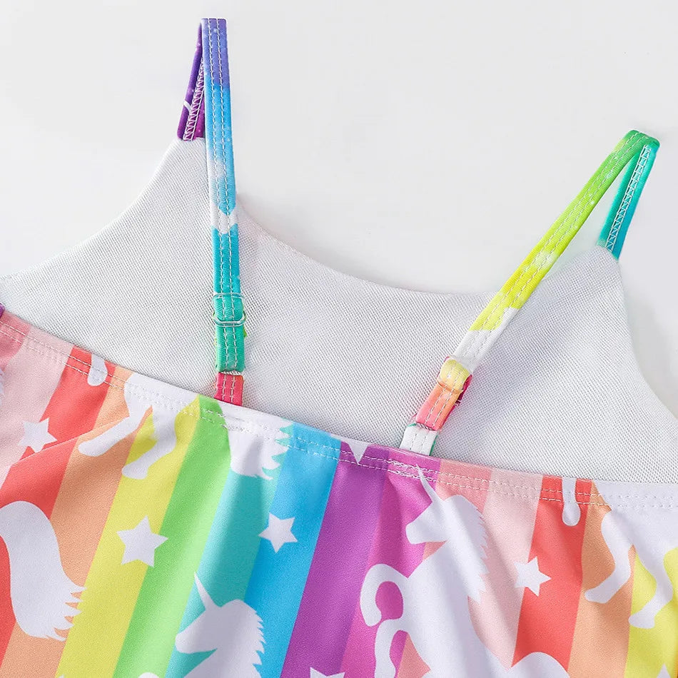 Adorable Girls Mermaid One-Piece Swimsuit