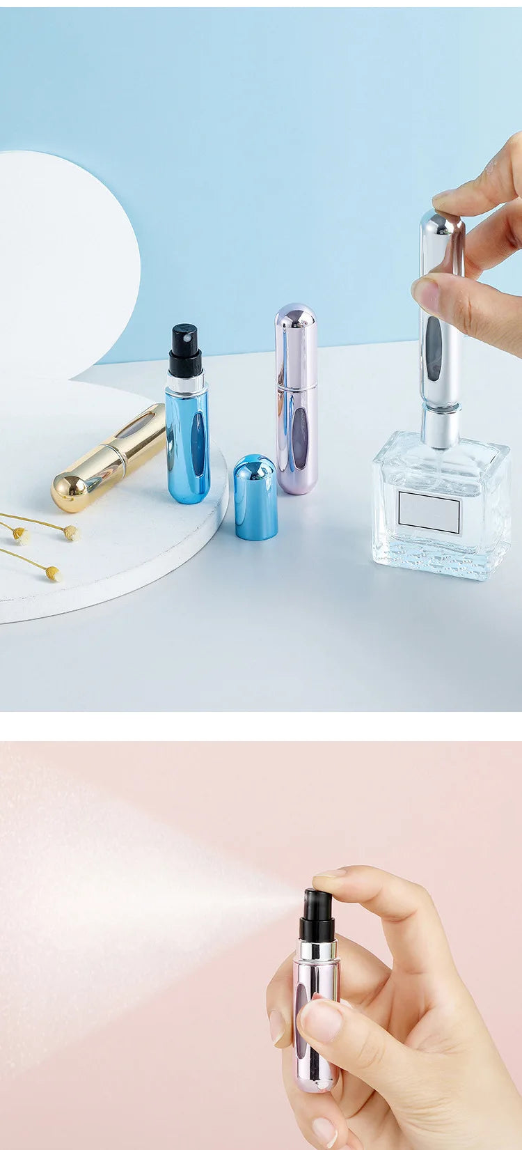 5ml Perfume Bottle: Portable Refill Travel Atomize