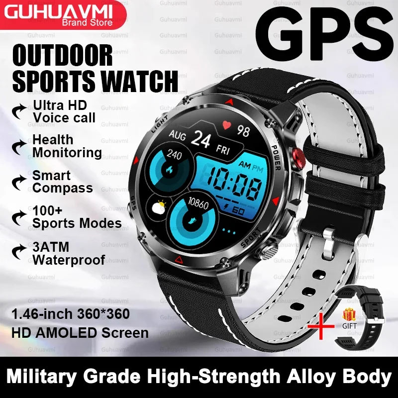 Premium AMOLED GPS Smart Watch, Reloj Inteligente GPS AMOLED Premium
