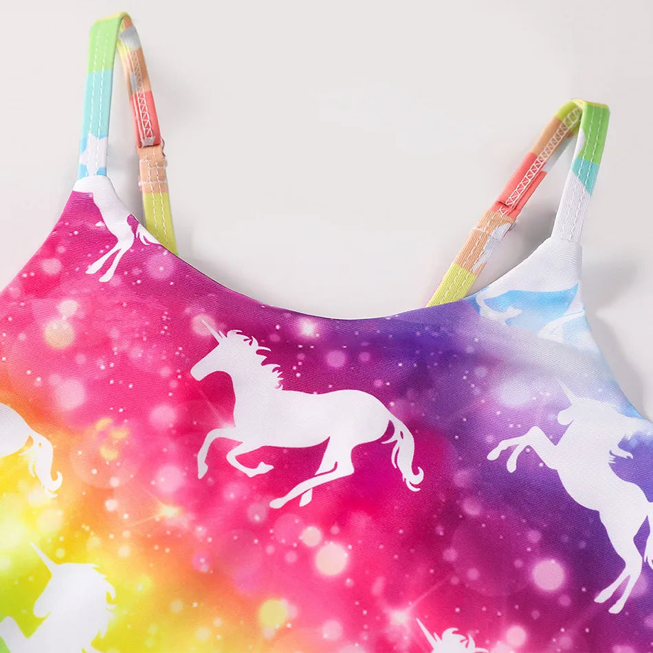 Adorable Girls Mermaid One-Piece Swimsuit