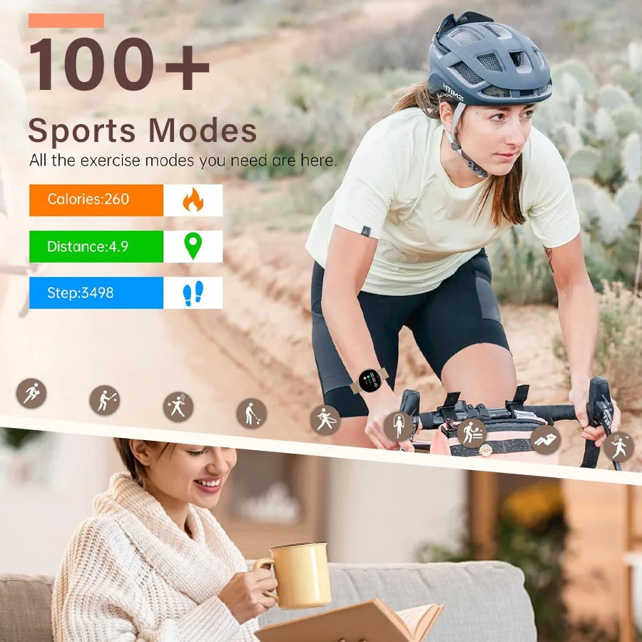 Women Smart Watch Always Display, Reloj Inteligente Mujeres Pantalla Siempre