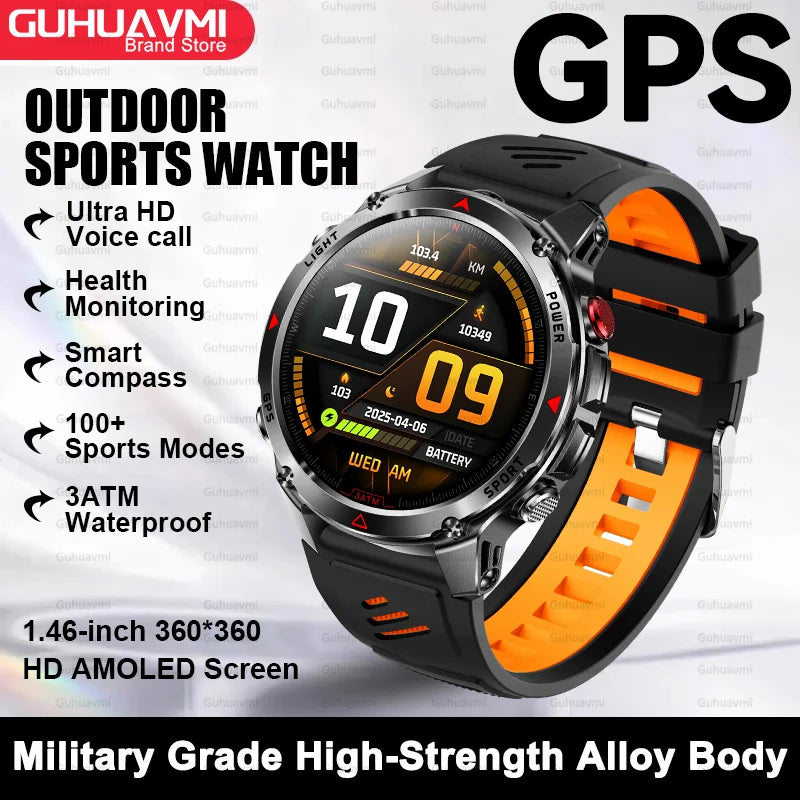 Premium AMOLED GPS Smart Watch, Reloj Inteligente GPS AMOLED Premium