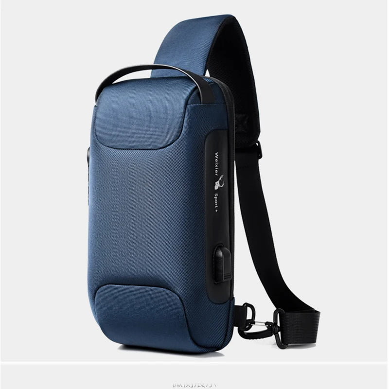 Executive Crossbody Sling Backpack USB