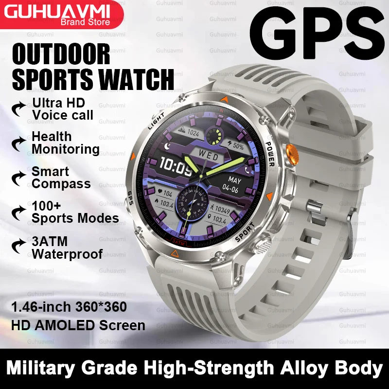 Premium AMOLED GPS Smart Watch, Reloj Inteligente GPS AMOLED Premium