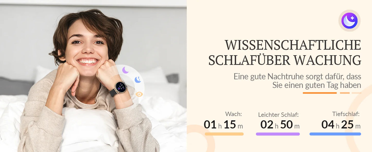 Women Smart Watch Always Display, Reloj Inteligente Mujeres Pantalla Siempre
