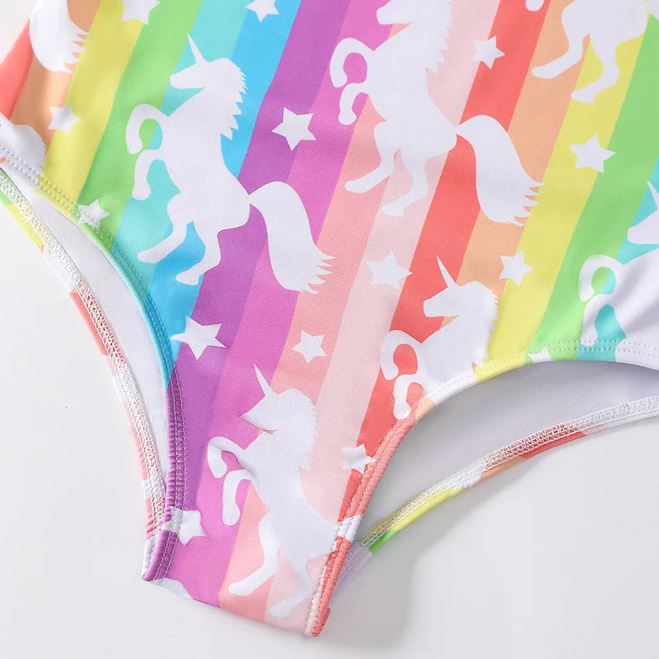 Adorable Girls Mermaid One-Piece Swimsuit