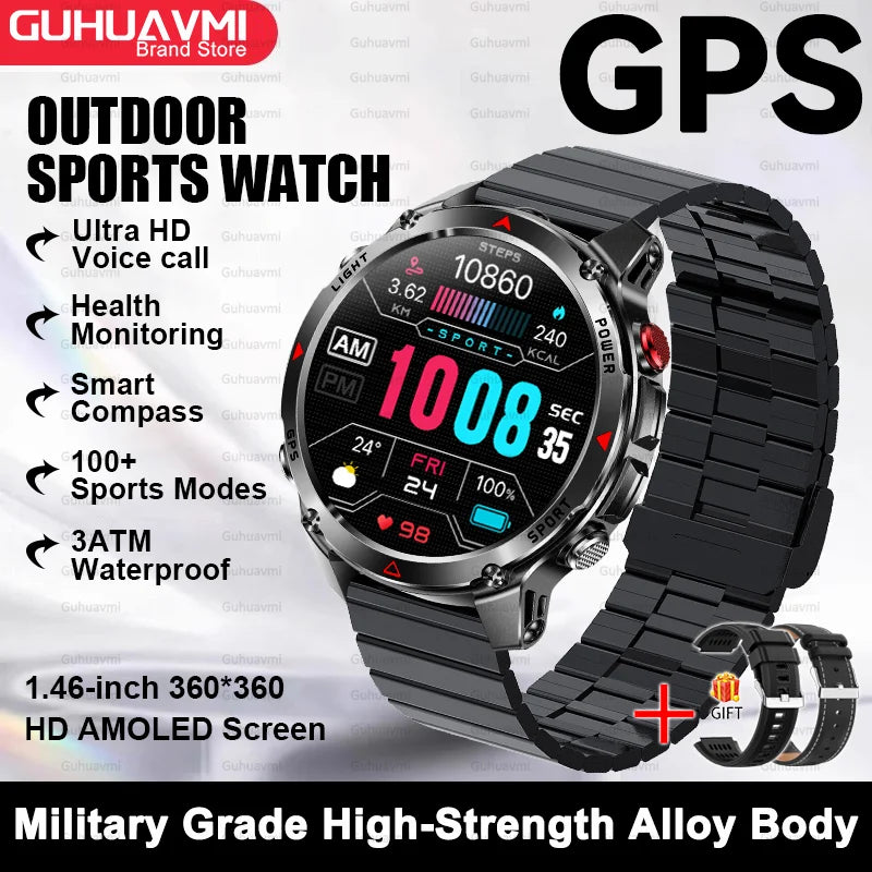 Premium AMOLED GPS Smart Watch, Reloj Inteligente GPS AMOLED Premium