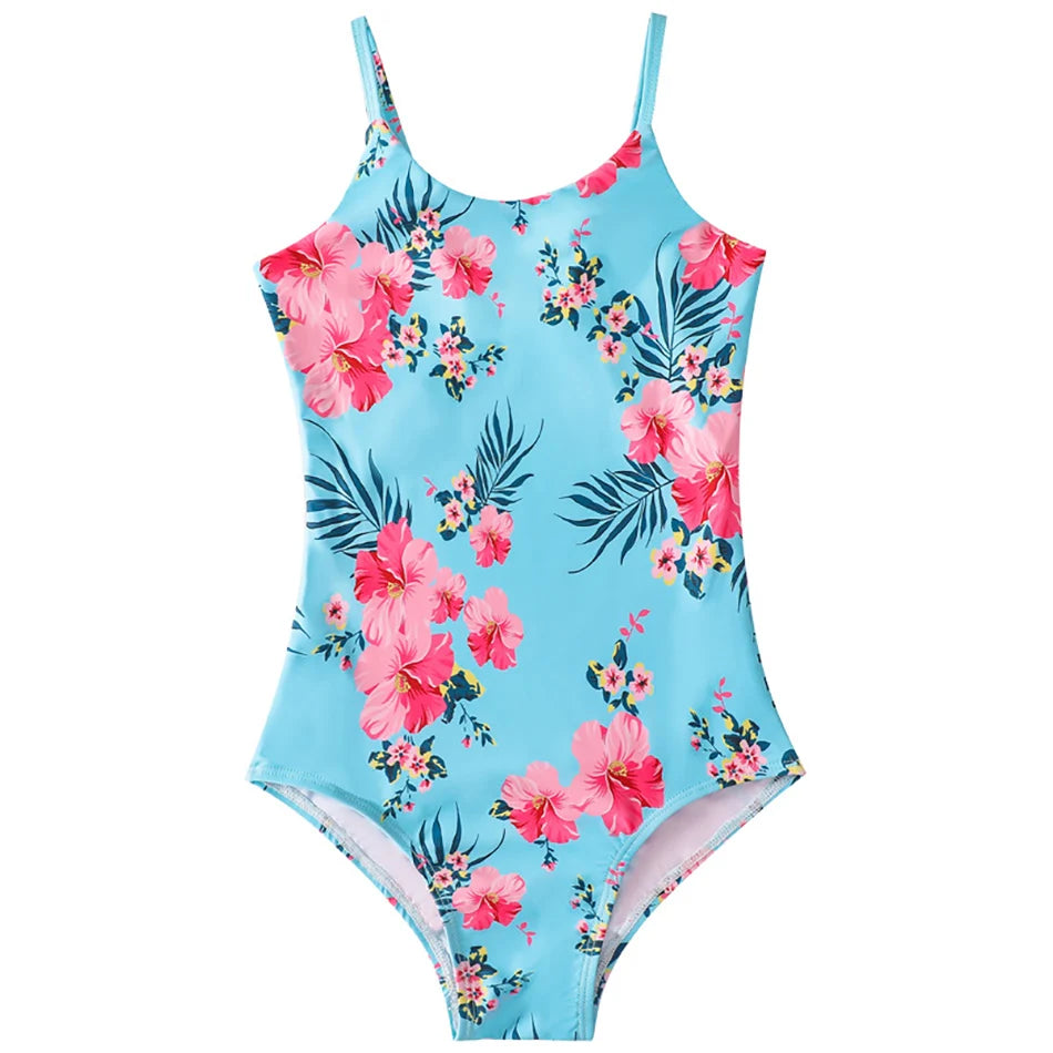 Adorable Girls Mermaid One-Piece Swimsuit