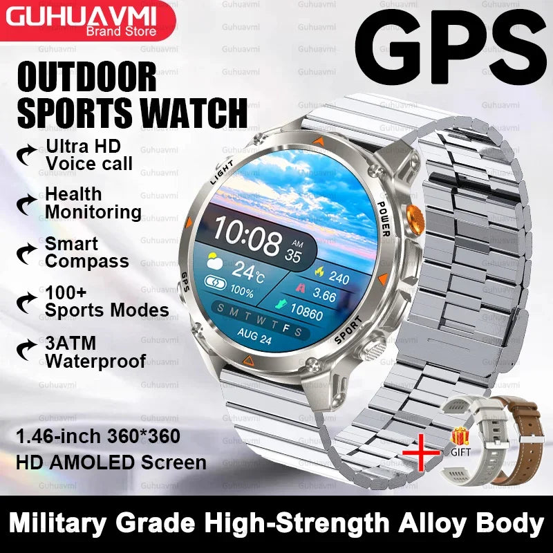 Premium AMOLED GPS Smart Watch, Reloj Inteligente GPS AMOLED Premium