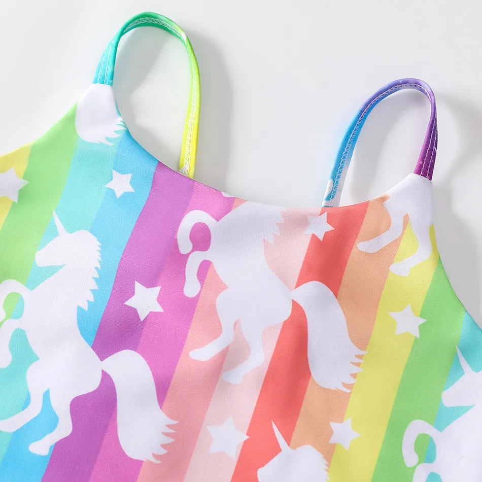 Adorable Girls Mermaid One-Piece Swimsuit