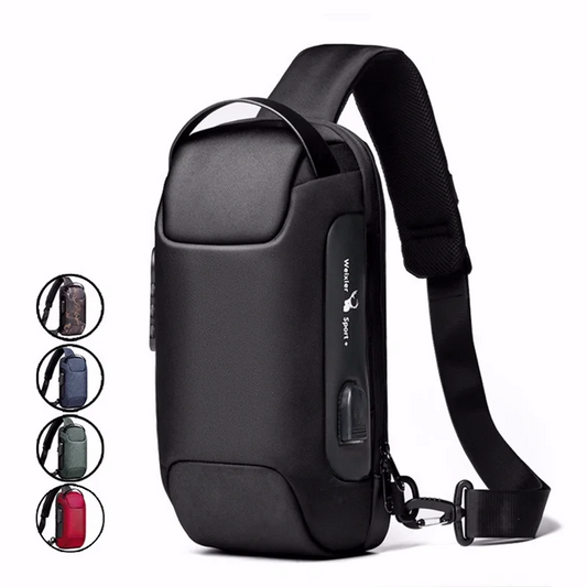 Executive Crossbody Sling Backpack USB