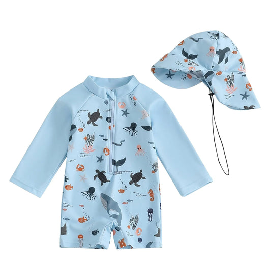 UV Protection Kids Swimsuit Set