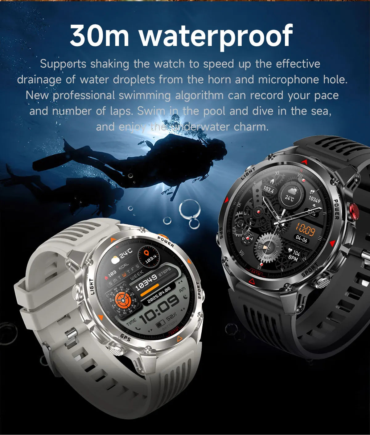 Premium AMOLED GPS Smart Watch, Reloj Inteligente GPS AMOLED Premium