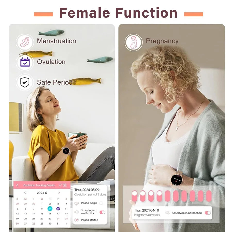 Women Smart Watch Always Display, Reloj Inteligente Mujeres Pantalla Siempre