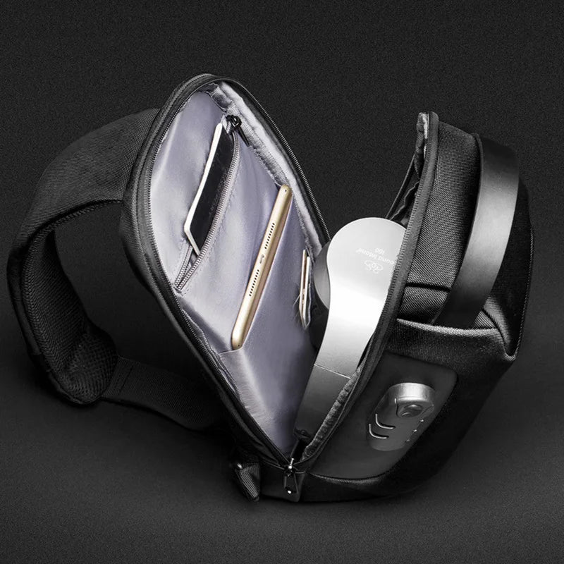Executive Crossbody Sling Backpack USB