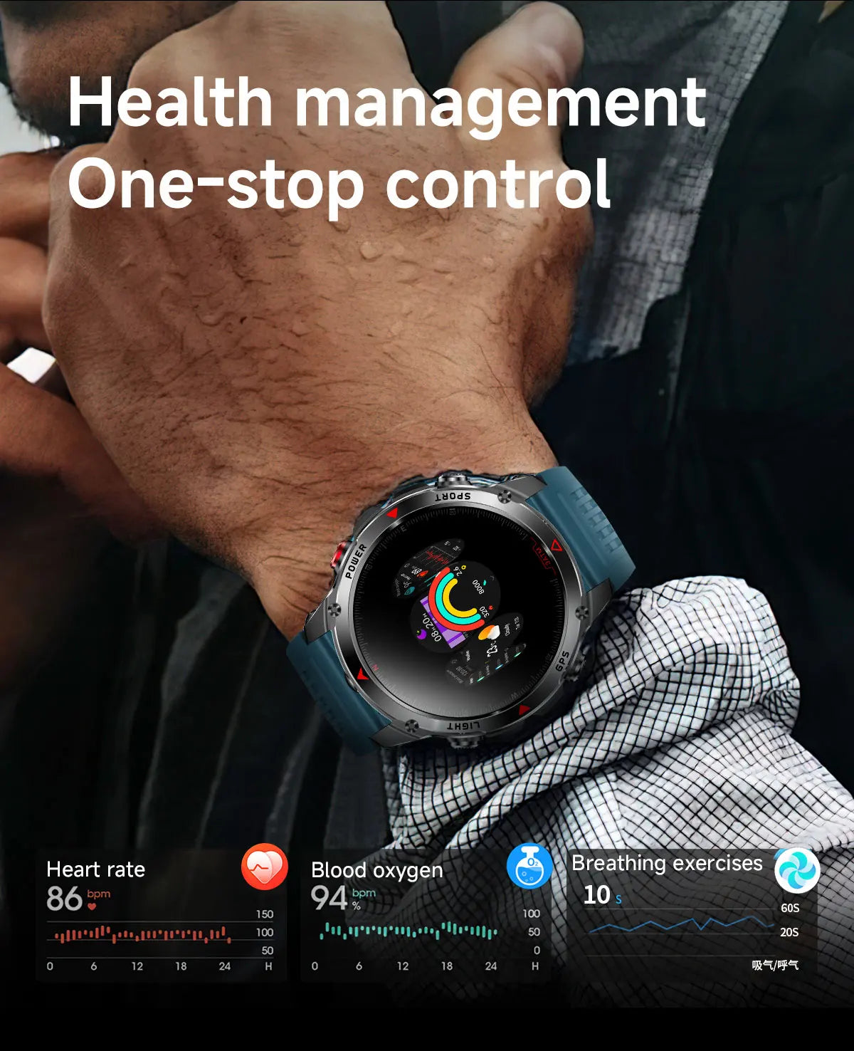 Premium AMOLED GPS Smart Watch, Reloj Inteligente GPS AMOLED Premium